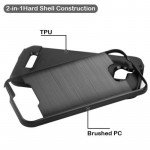 Wholesale Coolpad Defiant 3632 Armor Hybrid Case (Black)